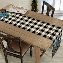 Load image into Gallery viewer, Snowflake Farmhouse Table Runner 13x 108 inch