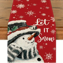 Load image into Gallery viewer, Let It Snow Table Runner 13x 108 inch